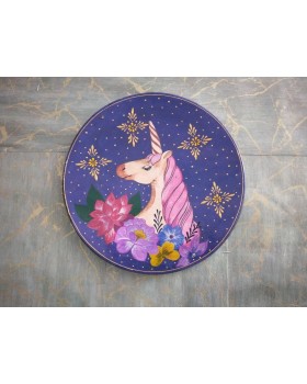 Wooden Wall Decor Plate - Multicolor